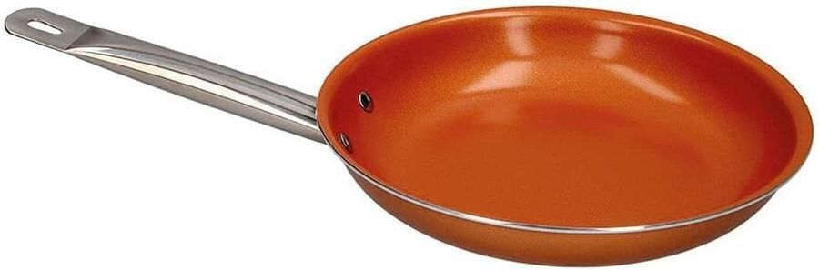 Koekenpan Antiaanbakpan Koken op inductie Excilon technologie 28 cm Koperkleurig
