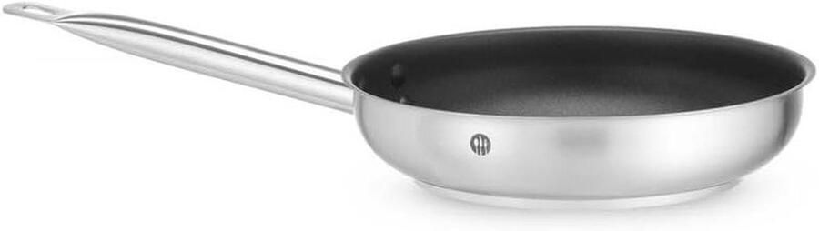Koekenpan Antiaanbakpan Lekker Koken Voor Alle Warmtebronnen 24 cm Diameter Zilverkleurig