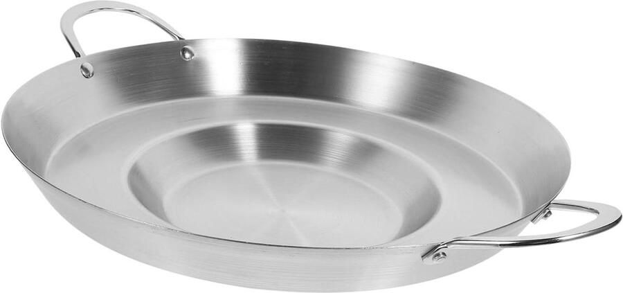 Koekenpan Antiaanbakpan Snel Eten Bereiden Roestvrijstaal 38 cm Zilver