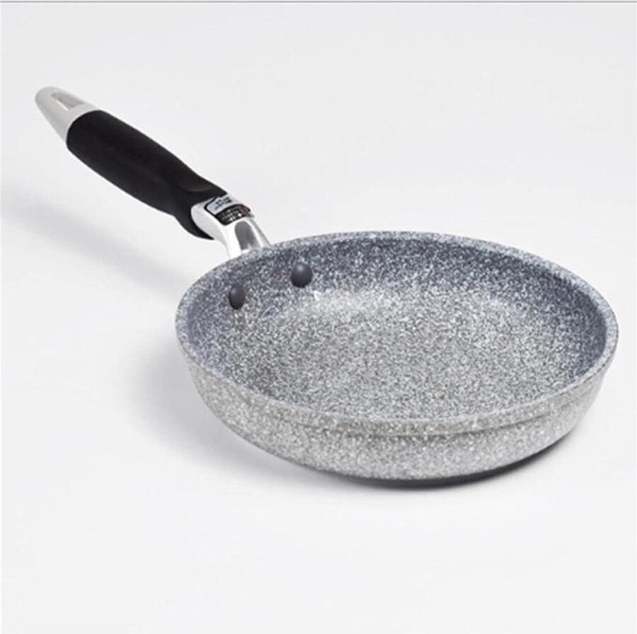 Koekenpan Antiaanbakpan Wokpan Koken voor thuis Dubbele honingraatlaag 20cm 26cm 28cm Zwart
