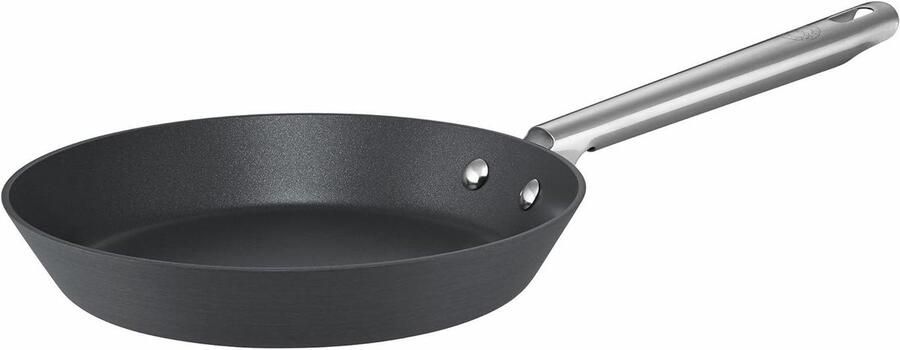 Koekenpan Bakken en braden Hard geanodiseerd 24 cm Zwart
