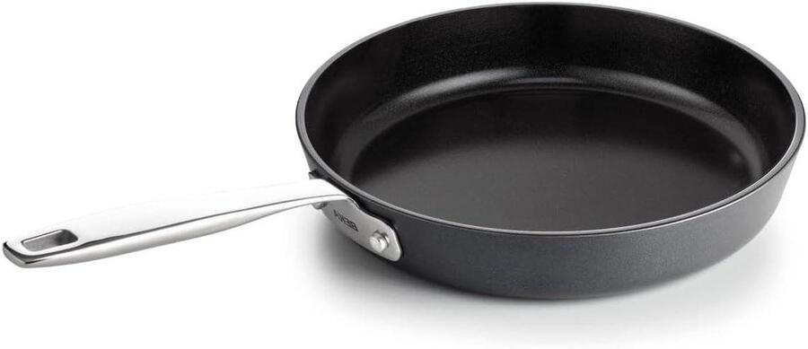 Koekenpan Bakpan Aluminium Dagelijks Koken 20% Extra Bakoppervlak Ø 24 cm Zwart