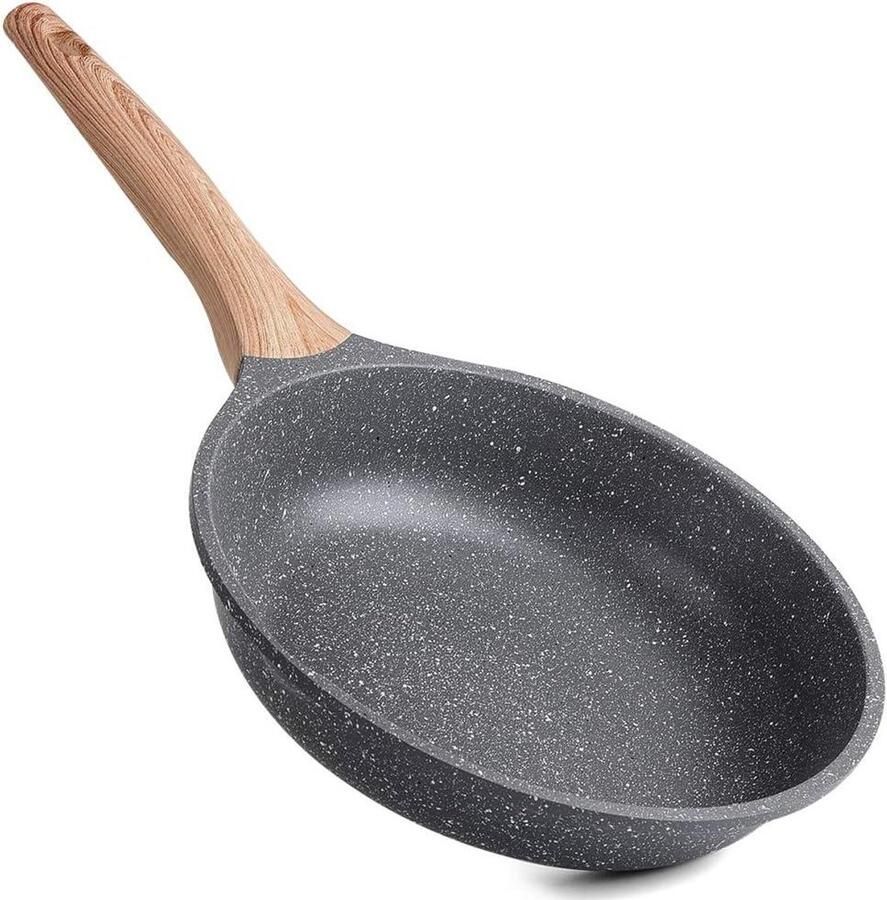 Koekenpan Bakpan Braadpan Dagelijks Koken Ultra Anti-aanbaklaag 20 cm Grijs