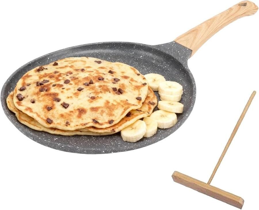 Koekenpan Bakpan Ontbijt Maken Antiaanbaklaag Niet gespecificeerd Zwart
