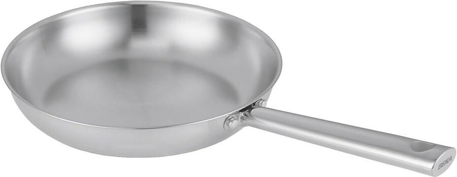 Koekenpan Bakpan RVS Dagelijks Bakken Gerecycled Materiaal 24 cm Zilver