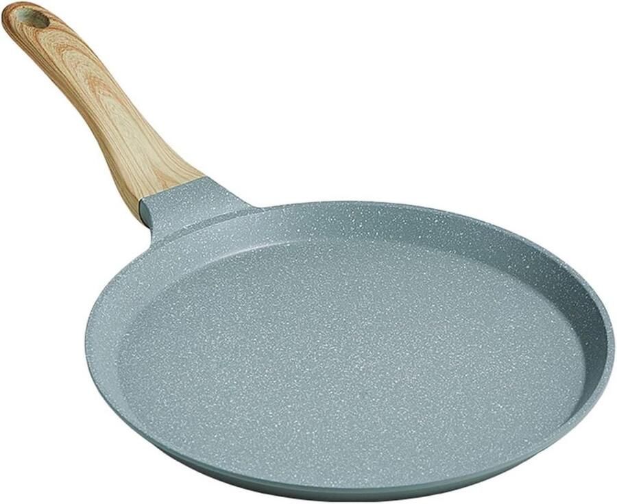 Koekenpan Bakplaat Pan Pannenkoeken Bakken Antiaanbaklaag 24cm Zwart