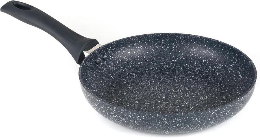 Koekenpan Blauw Marmer Koekenpan Antiaanbak Gezond Koken Dubbele Laag Antiaanbak 28 cm Blauw
