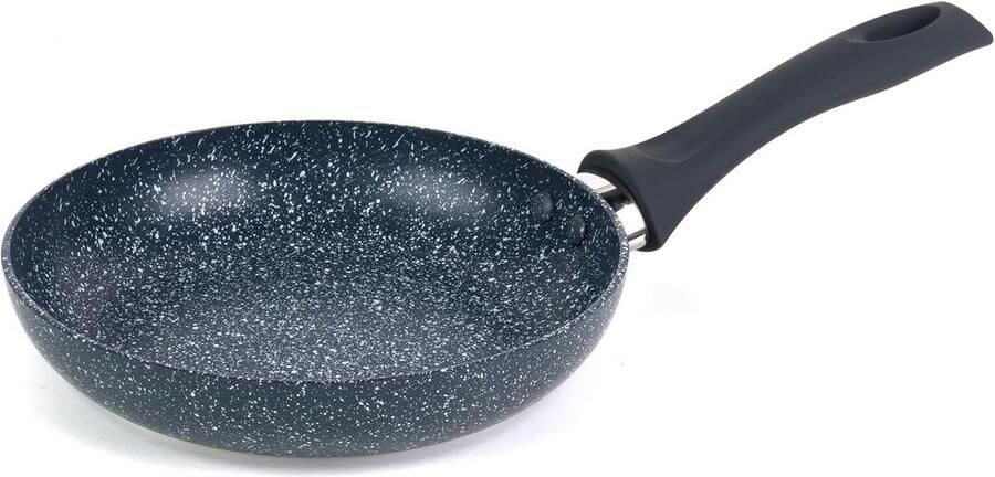 Koekenpan Blauwe Marmeren Look Non-Stick 20 cm Inclusief Inductie