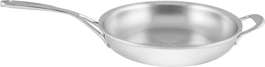 Koekenpan Bodem pan Koken 5-laags constructie 28 cm Zilver