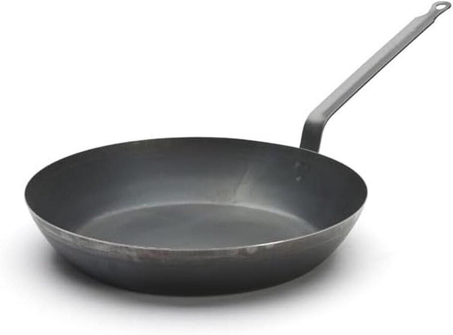 Koekenpan Braadpan Braden en roerbakken Progressief inbranden Diameter 32 cm Zwart