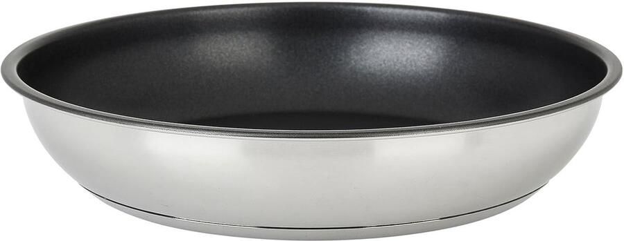 Koekenpan Braadpan Gezond Koken Afneembaar Handvat 24 cm 1.8 Liter Roestvrij Staal