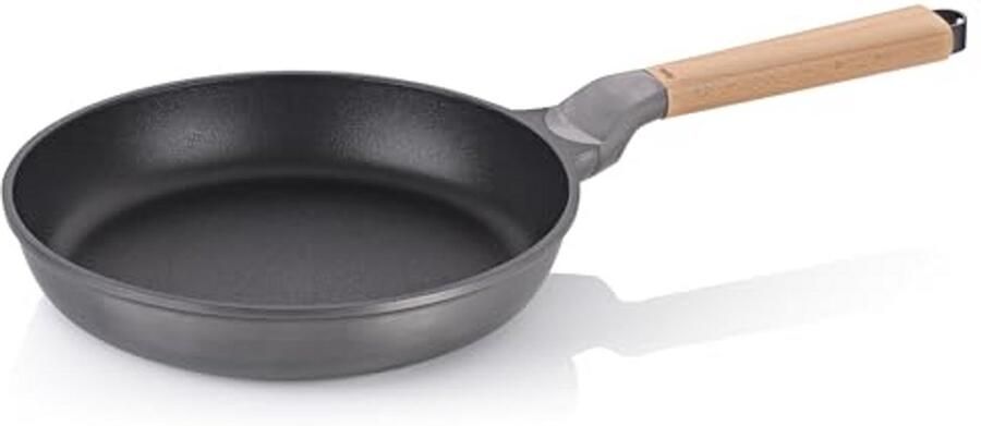 Koekenpan Braadpan Knapperig braden Oil Control System 28 cm Zwart