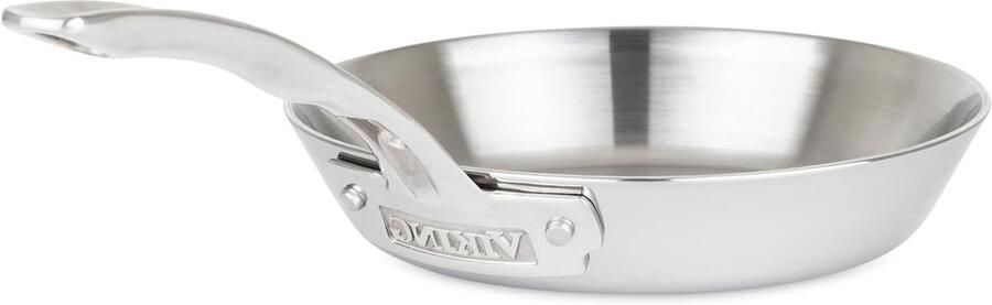 Koekenpan Bratpan Koekenpan Gelijkmatig Koken 3-Laags Constructie 20 cm Zilver