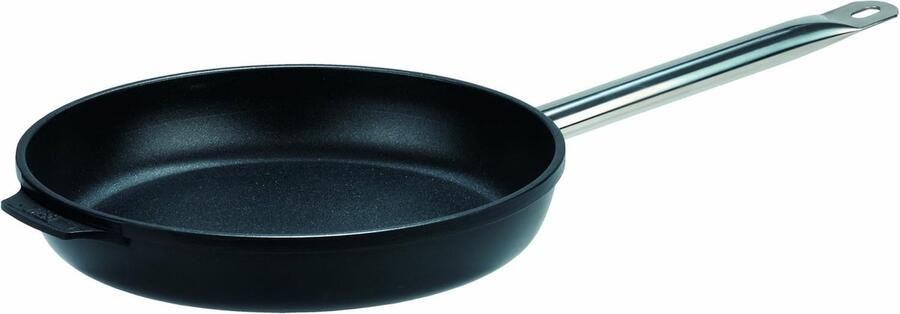 Koekenpan Bratpan Koekenpan Vetarm Koken Titanium Antiaanbaklaag 40 cm Zwart