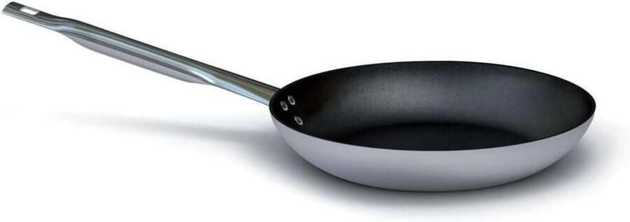 Koekenpan Bratpan Universele pan Professioneel koken Sterke aluminium constructie 36 cm Grijs