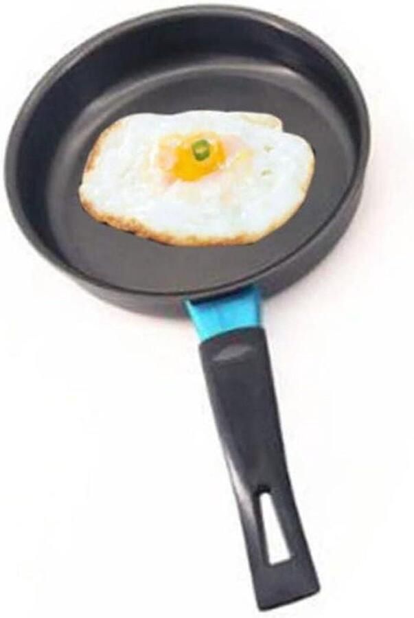 Koekenpan Compact Omeletpan Pannenkoekenpan Eieren Bakken Antiaanbaklaag 27.5x16CM Zwart