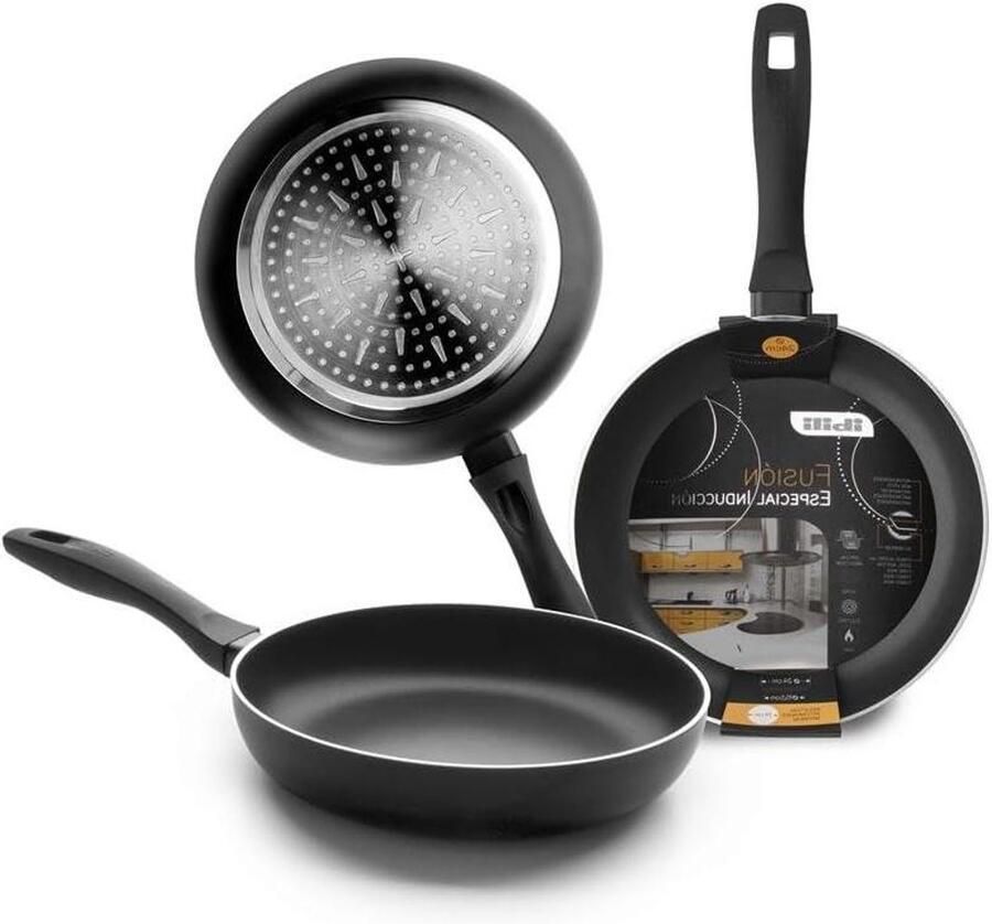 Koekenpan Dagelijks Koken Antiaanbaklaag 18 cm Zwart
