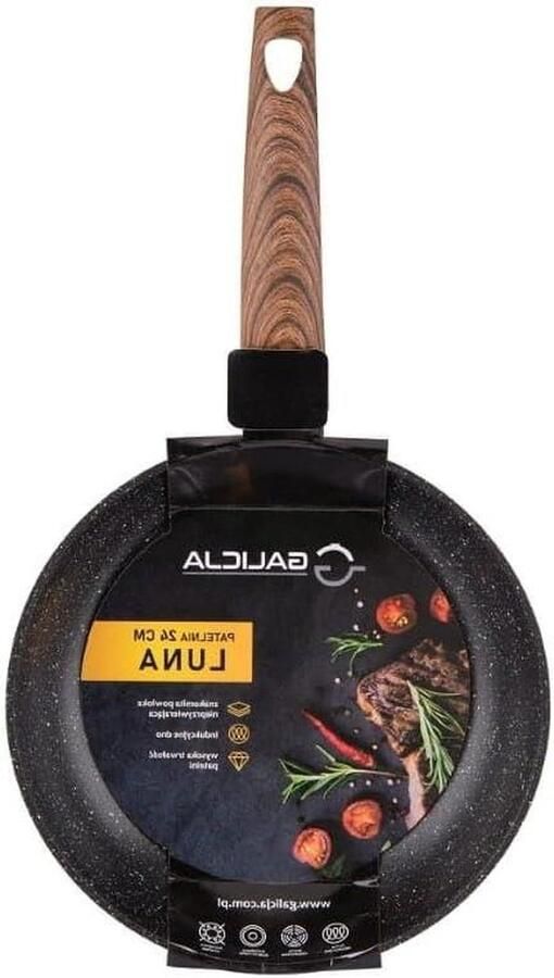Koekenpan Dagelijks Koken Antiaanbaklaag 24 cm Zwart