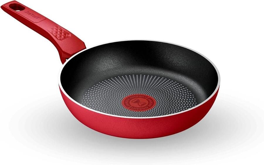 Koekenpan Dagelijks Koken Titanium 2X Antiaanbaklaag 20 cm Rood
