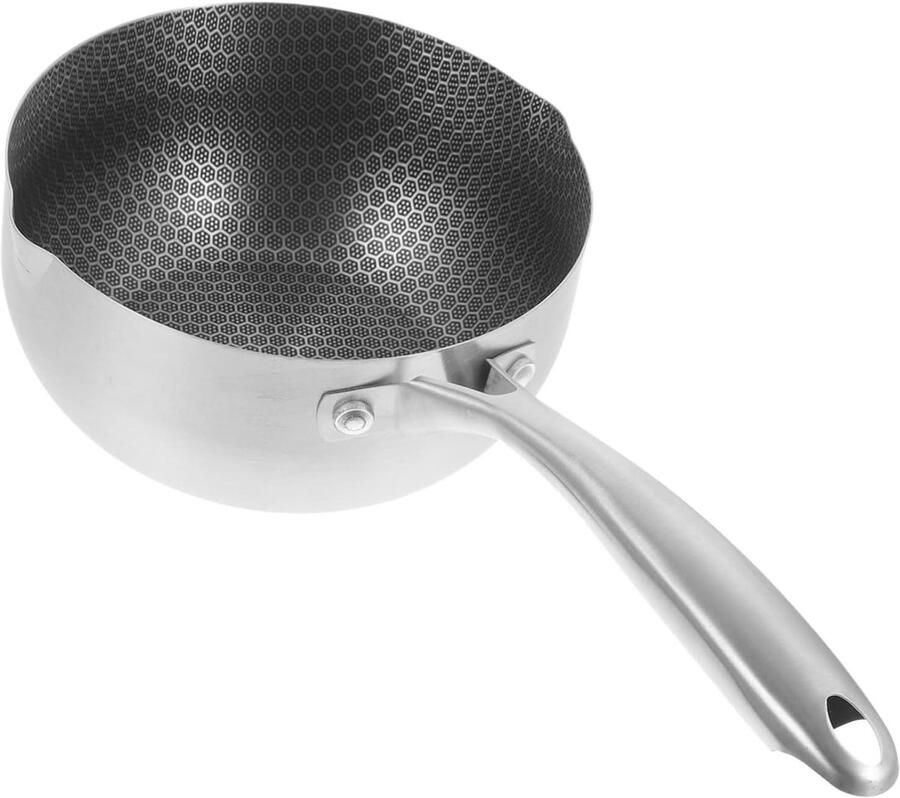Koekenpan diep Ontbijt bakken Honingraat antiaanbaklaag 38 x 20 x 8.5 cm Zwart