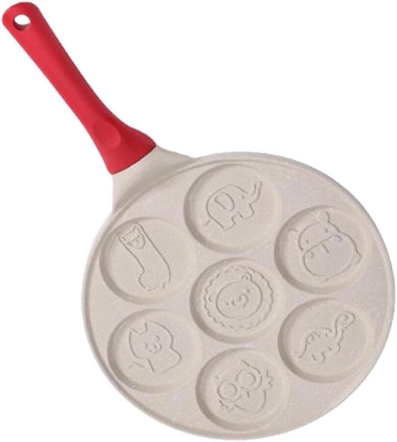 Koekenpan Eieren Koekjespan Koekenpan Gezond Koken Natuursteen Coating 45.5 x 27 cm Beige