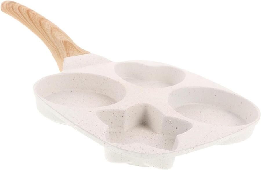 Koekenpan Eieren Ontbijt Pan Snel Ontbijten Anti-aanbaklaag 19 cm Grijs