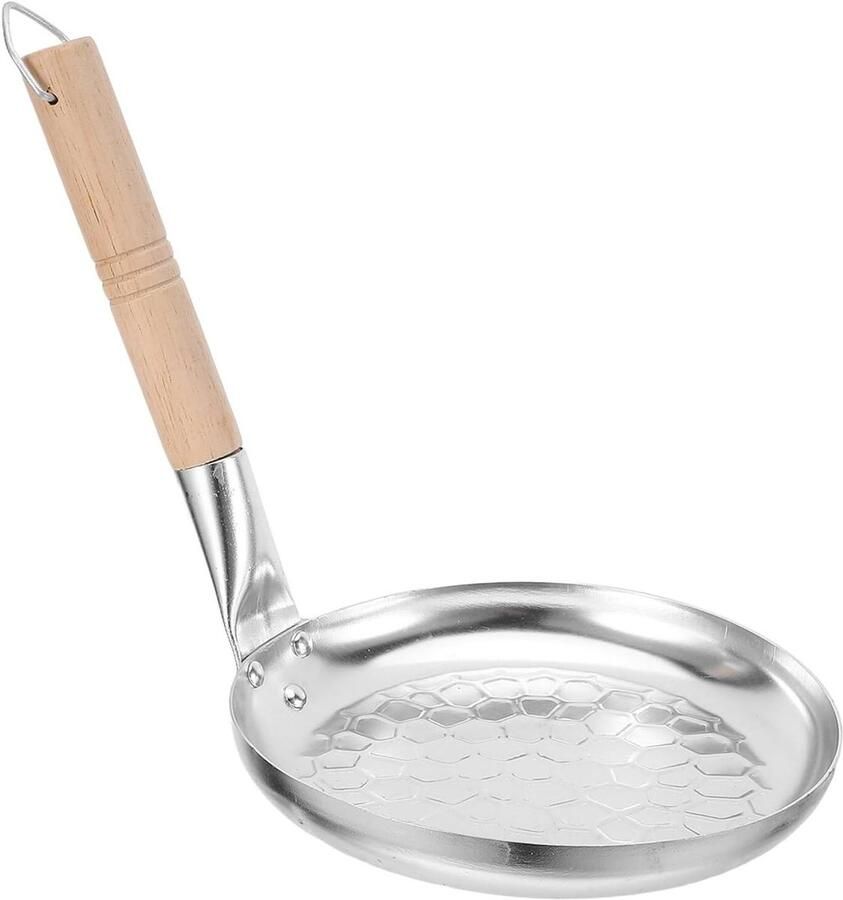 Koekenpan Eierpan Grillpan Ontbijt Bereiden Antiaanbaklaag 20 cm Zilver