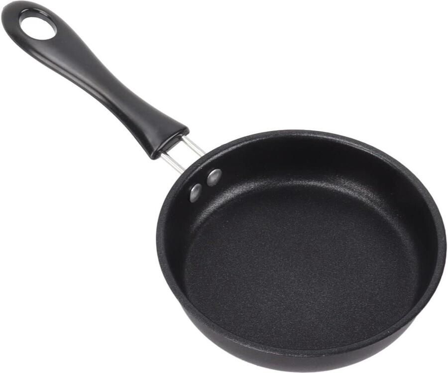 Koekenpan Eierpan Kleine Gerechten Antiaanbaklaag 16CM Zwart