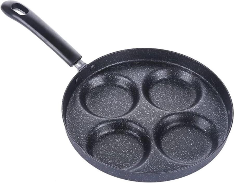 Koekenpan Eierpan Omeletpan Ontbijt Bakken Vierkante Vorm 24 cm Zwart