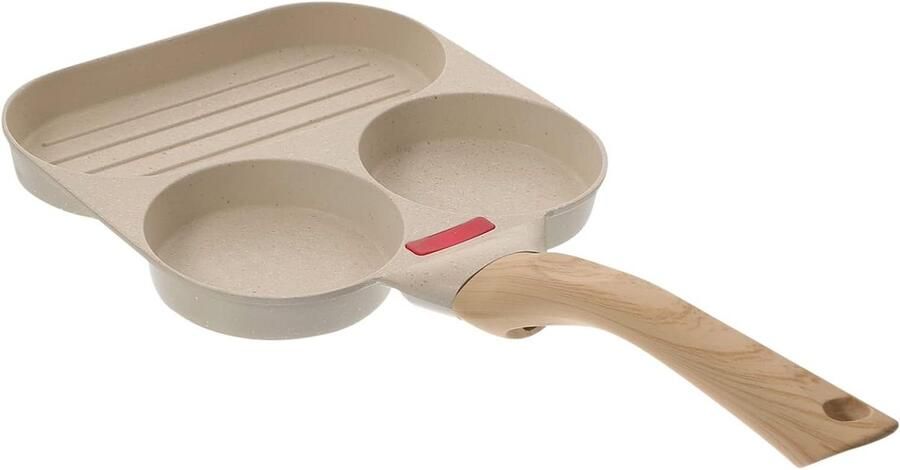 Koekenpan Eierpan Omeletpan Ontbijt Maken Antiaanbaklaag 18 cm Zwart