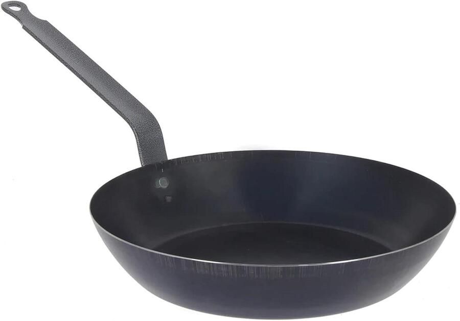 Koekenpan Eten Bereiden Hoge Bolle Rand 30 cm Zwart