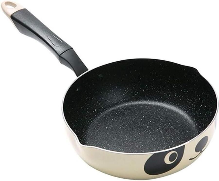 Koekenpan Frituurpan Lekker Koken Antiaanbaklaag 20 cm diameter Zwart