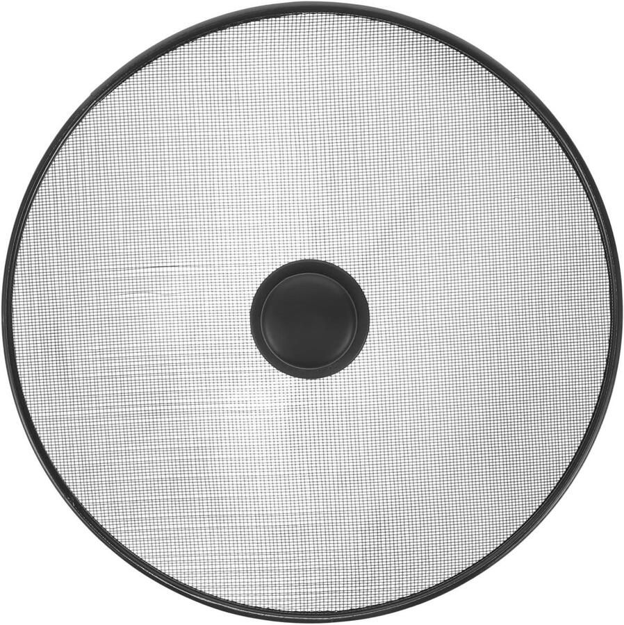Koekenpan Gaasdeksel Oliedeksel Spatscherm Schoon Koken Roestvrij Staal 32.5 cm Zwart