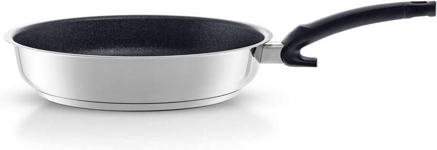 Koekenpan Gecoat Roestvrij Staal 28 cm Krasbestendig Inductie Geschikt