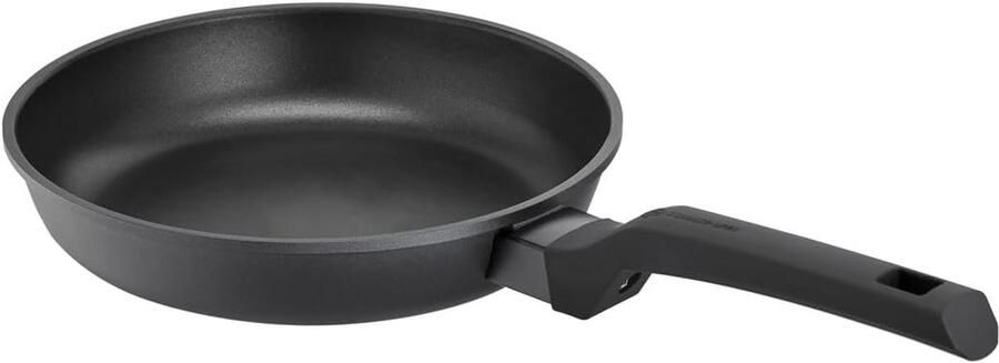 Koekenpan Gegoten Aluminium Braadpan Koekenpan Dagelijks Koken Optische Braadindicator 24 cm Zwart