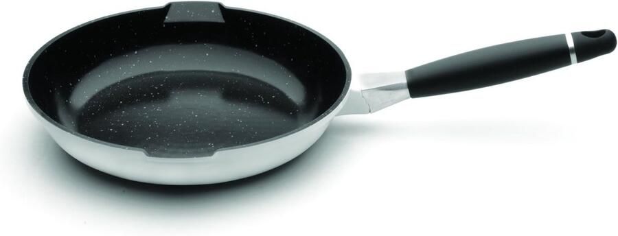 Koekenpan Gegoten Koekenpan Aluminium Dagelijks Koken Inductie Geschikt 30 cm Wit