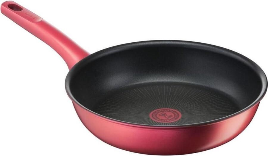 Koekenpan Gelijkmatig Koken Titanium Antiaanbaklaag 28 cm Rood