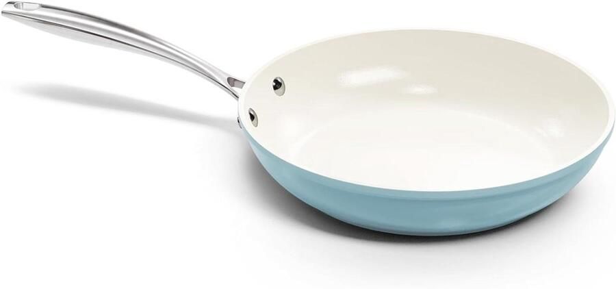 Koekenpan Gezond Koken Keramische Anti-aanbaklaag 28 cm Blauw