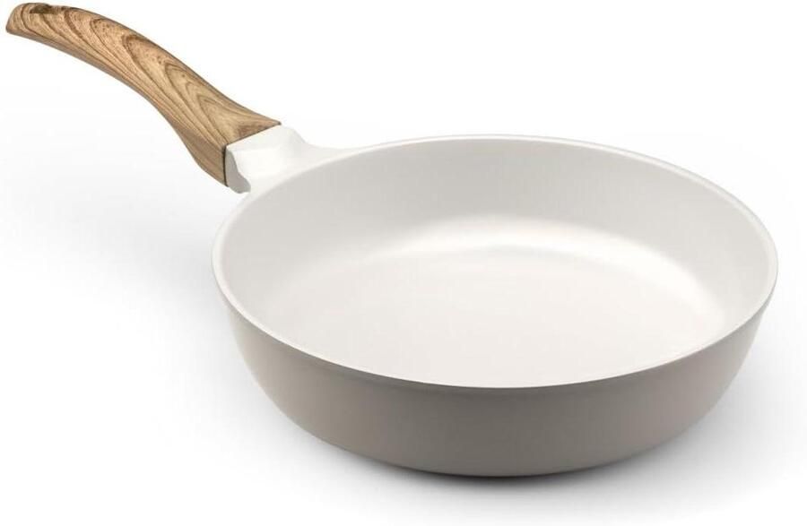Koekenpan Gezond Koken Keramische Coating 24 cm Wit