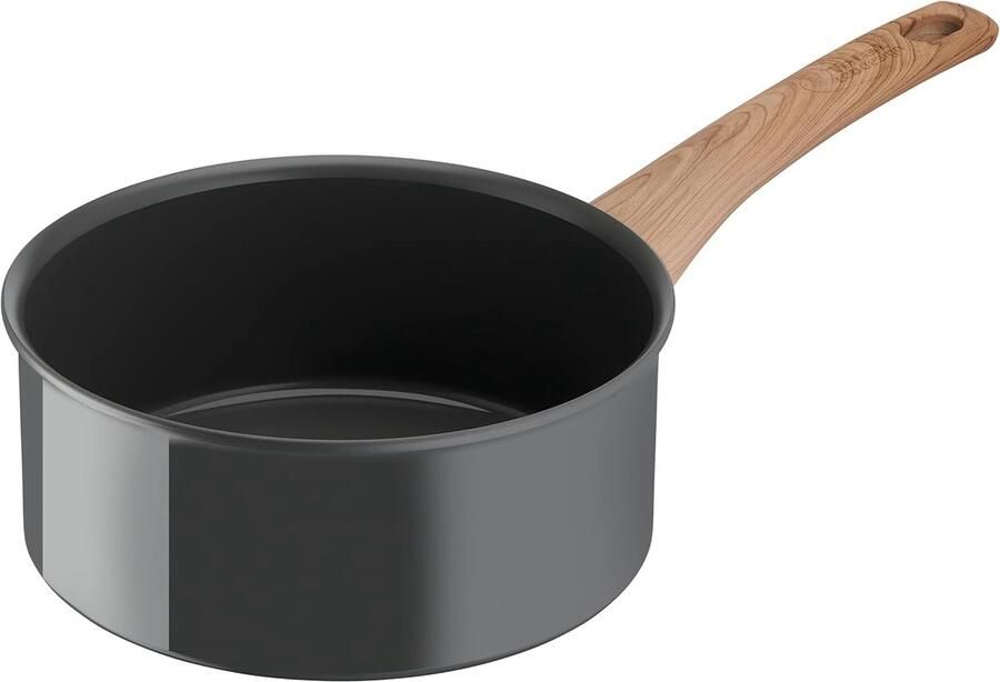 Koekenpan Gezond Koken Recycled Materiaal 20 cm Houtlook