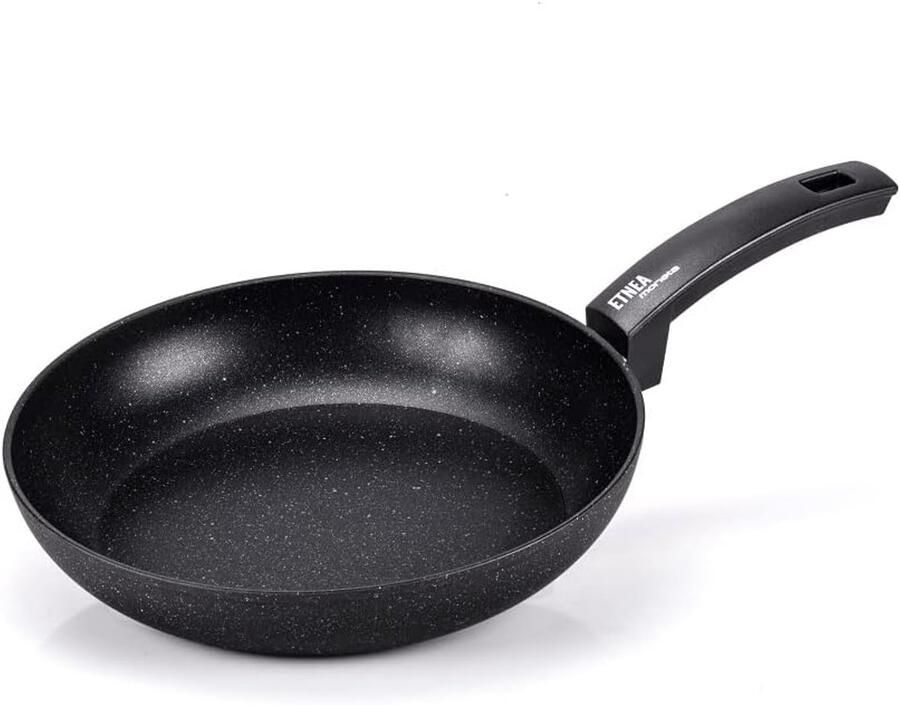 Koekenpan Gietaluminium 28 cm voor Inductie Steeneffect Coating