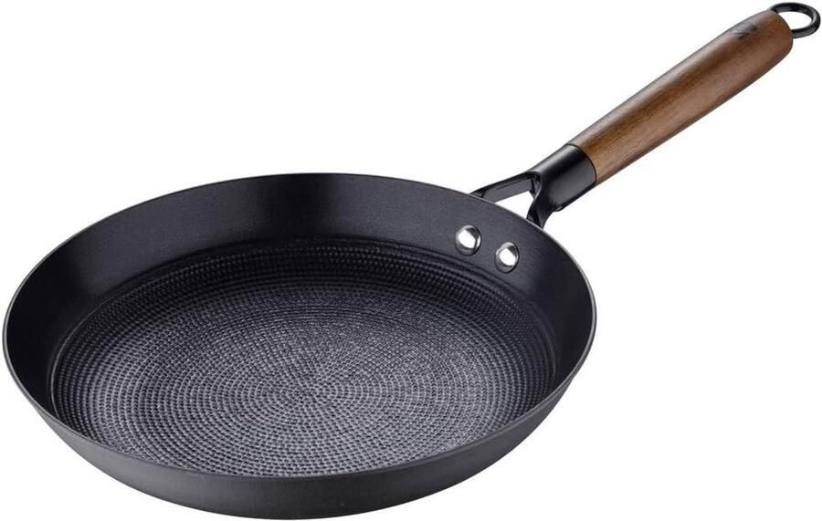 Koekenpan Gietijzer Koekenpan Non-stick Dagelijks Koken Lichtgewicht Gietijzer 24 cm Zwart