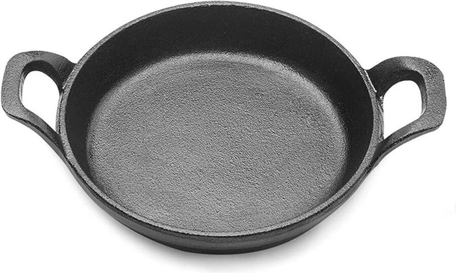 Koekenpan Gietijzer Steelpan Aanbakpan Dagelijks Koken Handgemaakt Gietijzer 18 Cm Zwart