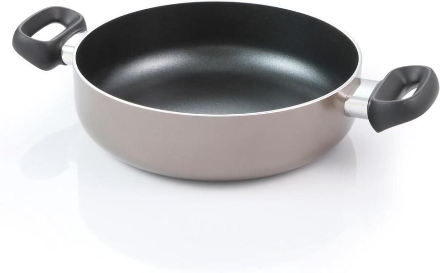Koekenpan Honda Brava Braadpan Antiaanbak Koken op Inductie Vaatwasmachinebestendig 24 cm Zwart