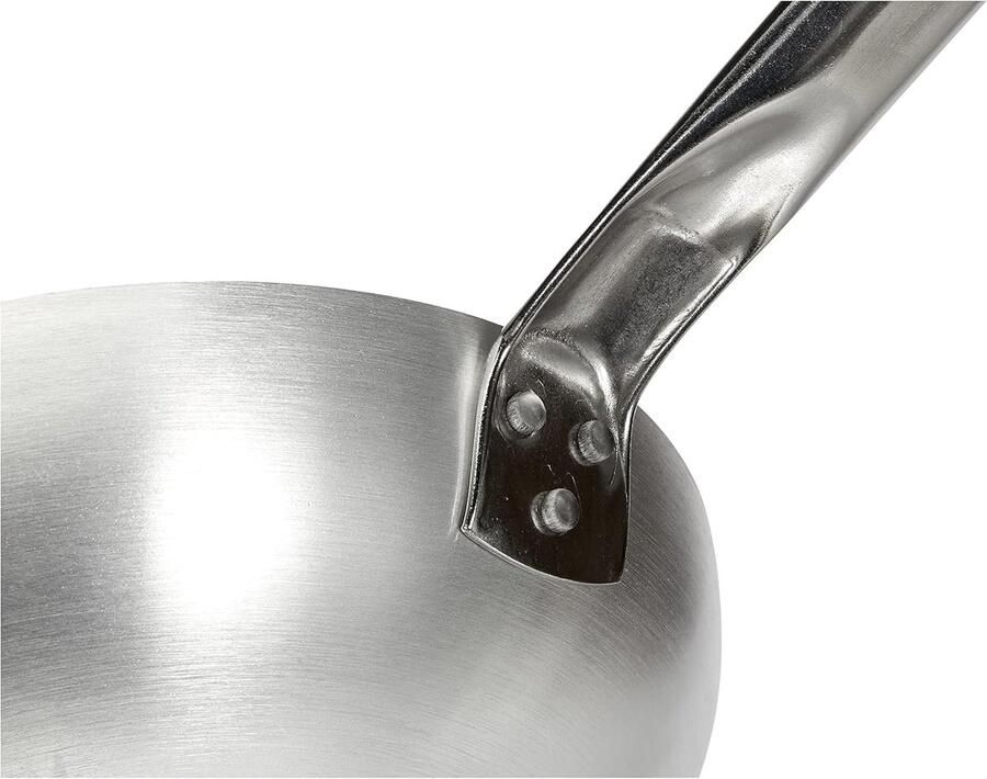 Koekenpan Hoog Aluminium Pan Snel Bakken Non-stick Laag 32 cm Zilver Zwart