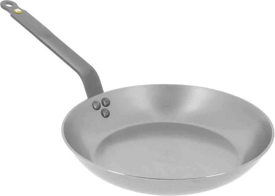 Koekenpan Steaks Schroeien Natuurlijk Antiaanbak 24 cm Zilver