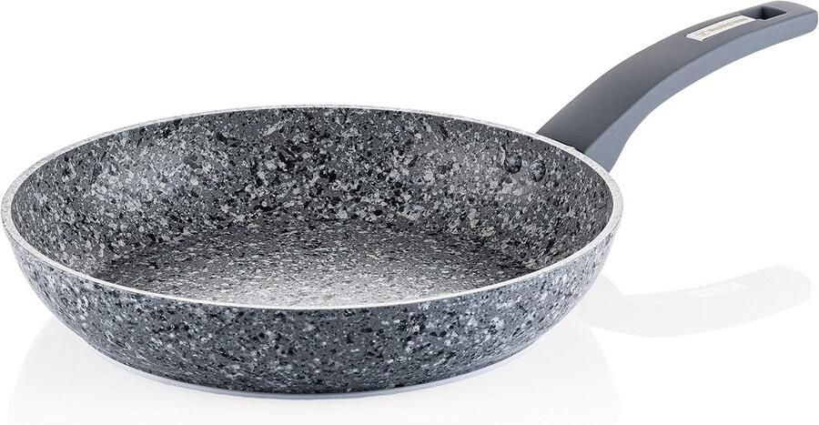 Koekenpan Inductie Anti-aanbak Pan Gezond Koken PFOA-vrij Ø 28 cm Grijs Graniet