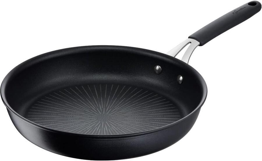 Koekenpan Inductie Antiaanbak Pan Dagelijks Koken Titanium Coating 24 cm Zwart