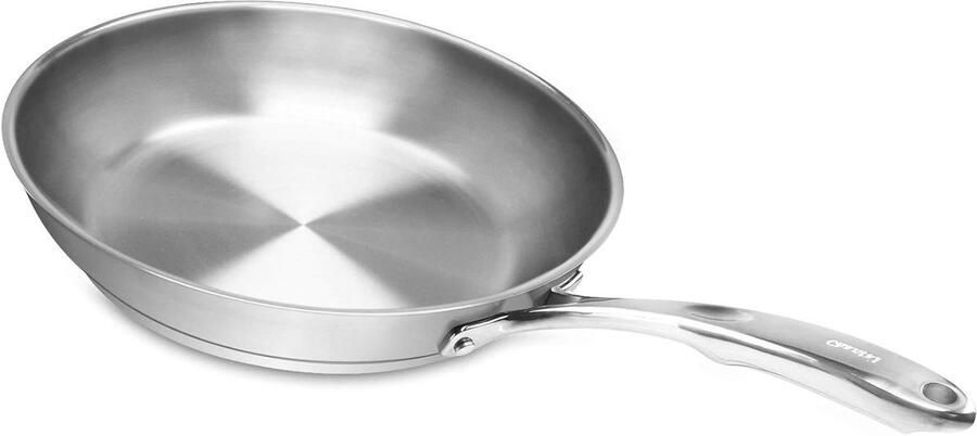 Koekenpan Inductie Koekenpan Staal Koken op Inductie Uniek Japans Staal 25.4 cm Geborsteld