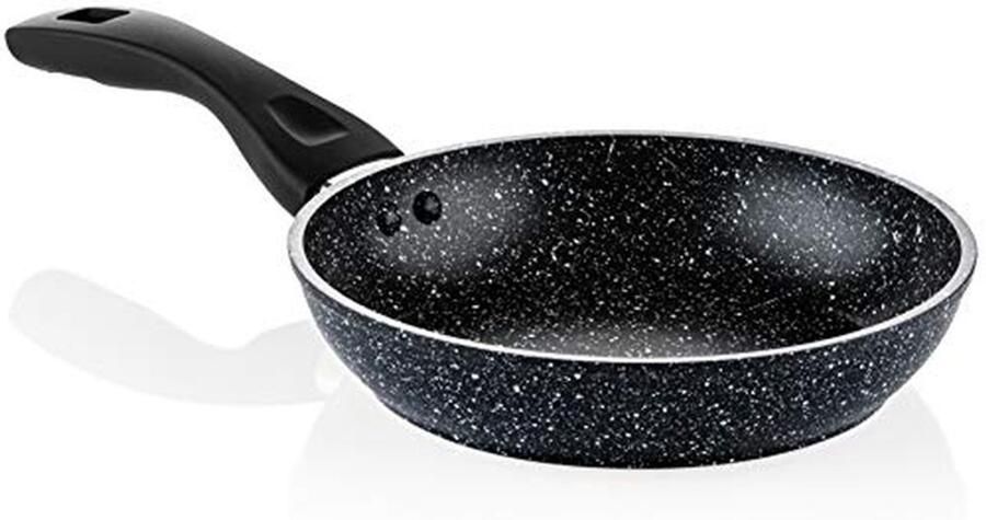 Koekenpan inductie Gezond koken Krasbestendig Ø 20 cm Zwart marmer